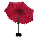 10 FT Outdoor Patio Umbrella with Solar LED Lights and Weighted Base by LJGDeals