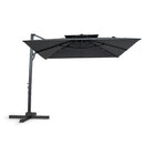 10 FT Patio Cantilever Umbrella with 360° Rotation and 8 Sturdy Ribs for Backyard by LJGDeals