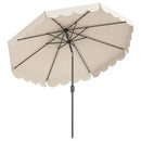 10 FT Patio Umbrella with Push Button Tilt and Crank by LJGDeals