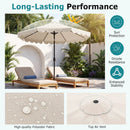 10 FT Patio Umbrella with Push Button Tilt and Crank by LJGDeals