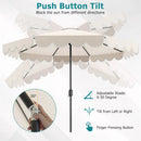 10 FT Patio Umbrella with Push Button Tilt and Crank by LJGDeals