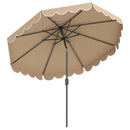 10 FT Patio Umbrella with Push Button Tilt and Crank by LJGDeals