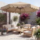 10 FT Patio Umbrella with Push Button Tilt and Crank