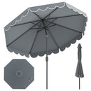 10 FT Patio Umbrella with Push Button Tilt and Crank