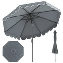 10 FT Patio Umbrella with Push Button Tilt and Crank by LJGDeals