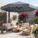 10 FT Patio Umbrella with Push Button Tilt and Crank by LJGDeals