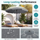 10 FT Patio Umbrella with Push Button Tilt and Crank by LJGDeals