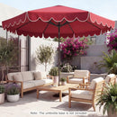 10 FT Patio Umbrella with Push Button Tilt and Crank by LJGDeals
