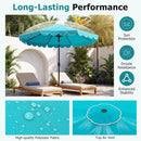 10 FT Patio Umbrella with Push Button Tilt and Crank by LJGDeals