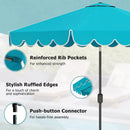 10 FT Patio Umbrella with Push Button Tilt and Crank by LJGDeals