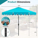 10 FT Patio Umbrella with Push Button Tilt and Crank by LJGDeals