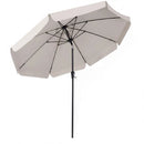 10 FT Scalloped Patio Umbrella with Push Button Tilt by LJGDeals