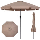 10 FT Scalloped Patio Umbrella with Push Button Tilt by LJGDeals