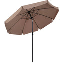10 FT Scalloped Patio Umbrella with Push Button Tilt by LJGDeals
