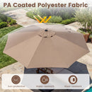 10 FT Scalloped Patio Umbrella with Push Button Tilt by LJGDeals
