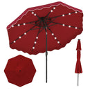 10 FT Solar LED Patio Umbrella for Deck and Pool by LJGDeals