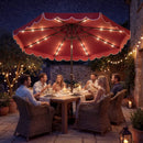 10 FT Solar LED Patio Umbrella for Deck and Pool by LJGDeals