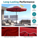 10 FT Solar LED Patio Umbrella for Deck and Pool by DirectDeals