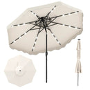 10 FT Solar LED Patio Umbrella for Deck and Pool by LJGDeals