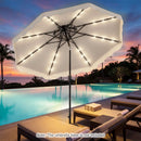 10 FT Solar LED Patio Umbrella for Deck and Pool by LJGDeals