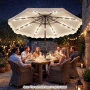 10 FT Solar LED Patio Umbrella for Deck and Pool by LJGDeals