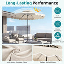 10 FT Solar LED Patio Umbrella for Deck and Pool by DirectDeals
