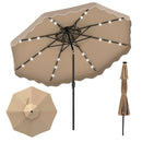 10 FT Solar LED Patio Umbrella for Deck and Pool by DirectDeals