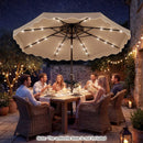 10 FT Solar LED Patio Umbrella for Deck and Pool by LJGDeals