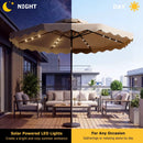 10 FT Solar LED Patio Umbrella for Deck and Pool by LJGDeals