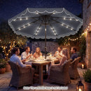 10 FT Solar LED Patio Umbrella for Deck and Pool by LJGDeals