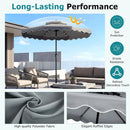 10 FT Solar LED Patio Umbrella for Deck and Pool by DirectDeals