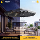 10 FT Solar LED Patio Umbrella for Deck and Pool by LJGDeals