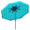 10 FT Solar LED Patio Umbrella for Deck and Pool by LJGDeals