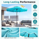10 FT Solar LED Patio Umbrella for Deck and Pool by LJGDeals