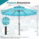 10 FT Solar LED Patio Umbrella for Deck and Pool by DirectDeals