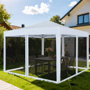 Square Outdoor Dining Table All-Weather Plastic Patio Bistro Table for 4 by DirectDeals