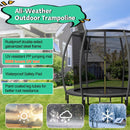 10 Feet ASTM Approved Recreational Trampoline with Ladder by LJGDeals