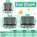 10 Feet ASTM Approved Recreational Trampoline with Ladder by LJGDeals