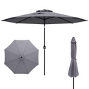 10 Feet Outdoor Patio Umbrella with Tilt Adjustment and Crank-Blue by DirectDeals