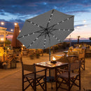 10 Feet Outdoor Patio umbrella with Bright Solar LED Lights-Dark Blue by LJGDeals