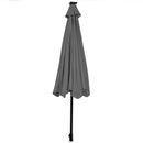 10 Feet Outdoor Patio umbrella with Bright Solar LED Lights-Dark Blue by LJGDeals