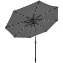 10 Feet Outdoor Patio umbrella with Bright Solar LED Lights-Dark Blue by LJGDeals
