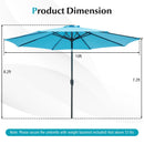 10 Feet Outdoor Patio Umbrella with Tilt Adjustment and Crank by LJGDeals