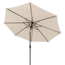 10 Feet Outdoor Patio Umbrella with Tilt Adjustment and Crank by LJGDeals