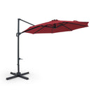 10 Feet Patio Cantilever Umbrella with Easy Tilt Adjustment by LJGDeals