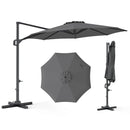 10 Feet Patio Cantilever Umbrella with Easy Tilt Adjustment by LJGDeals