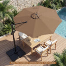 10 Feet Patio Cantilever Umbrella with Easy Tilt Adjustment by DirectDeals