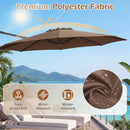 10 Feet Patio Cantilever Umbrella with Easy Tilt Adjustment by DirectDeals