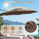 10 Feet Patio Cantilever Umbrella with Easy Tilt Adjustment by LJGDeals