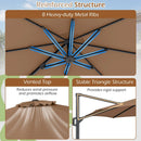 10 Feet Patio Cantilever Umbrella with Easy Tilt Adjustment by DirectDeals